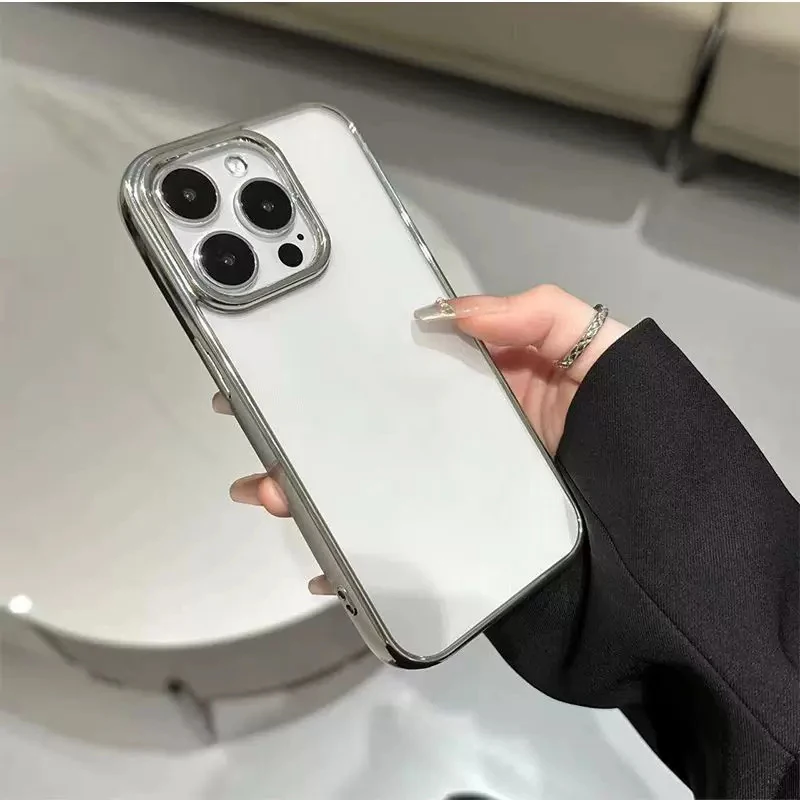 Luxury Electroplated Solid Color Smartphone Case
