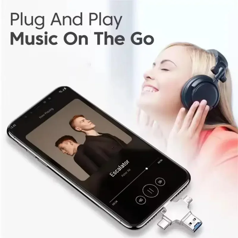Memory Card Reader 4 in 1 card reader 3.0 USB to type C adapter USB to iOS micro TF card OTG converter for iPhone Samsung Xiaomi Huawei