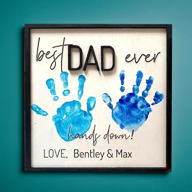 9.84X9.84In Sign Apák Napi Otthoni Dekorok Asztali Dekorációk Ajándéka A Leendő Apának És Családnak Diy Jelnek Lányától - Image 4