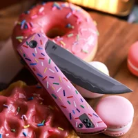 Beishan Wuzhi cut SLD three steel folding fruit knives EDC Japanese copper /G10 handle outdoor knife 2