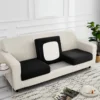 1pc  Solid Milk Silk Elastic Sofa Cover, Four Seasons Universal Sofa Slipcover 4