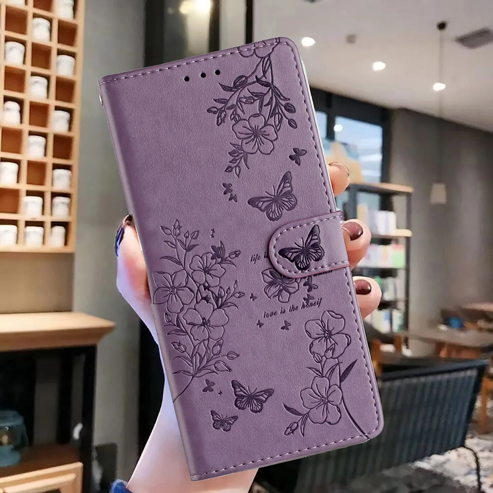 Elegant Leather Wallet Case with Card Storage Holder and Phone Cover