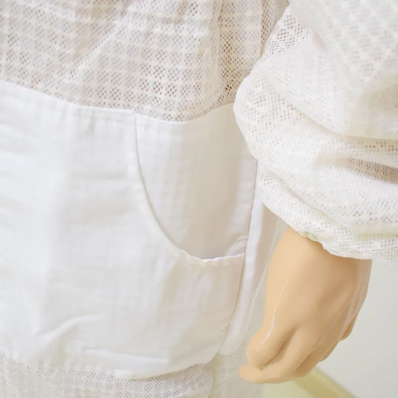Breathable 3-layer Vented Bee Suit with Veil Beekeeping Gear