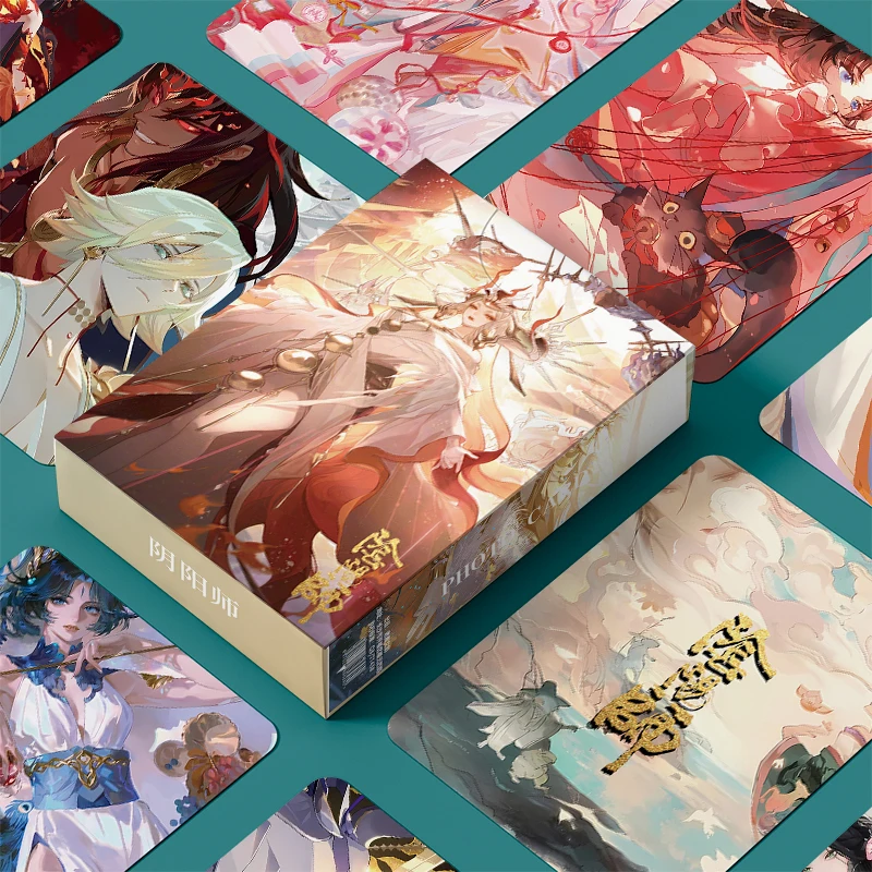 Mobile Game Onmyoji Mini Card Laser Lomo Wallet Card 55pcs/Box