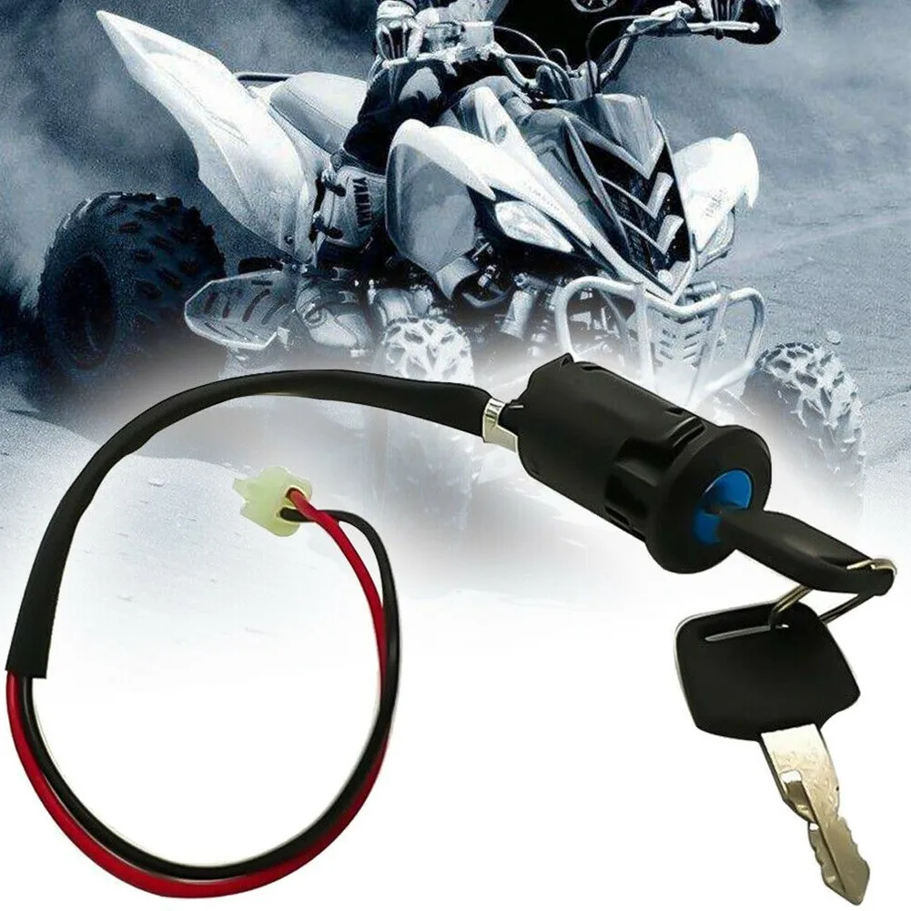 

Newest 6.3mm Terminal Plug Ignition Key Switch Moped Electric Motorcycle 2 Wire On/Off ATV Dirt Bike Replacement Car Accessories