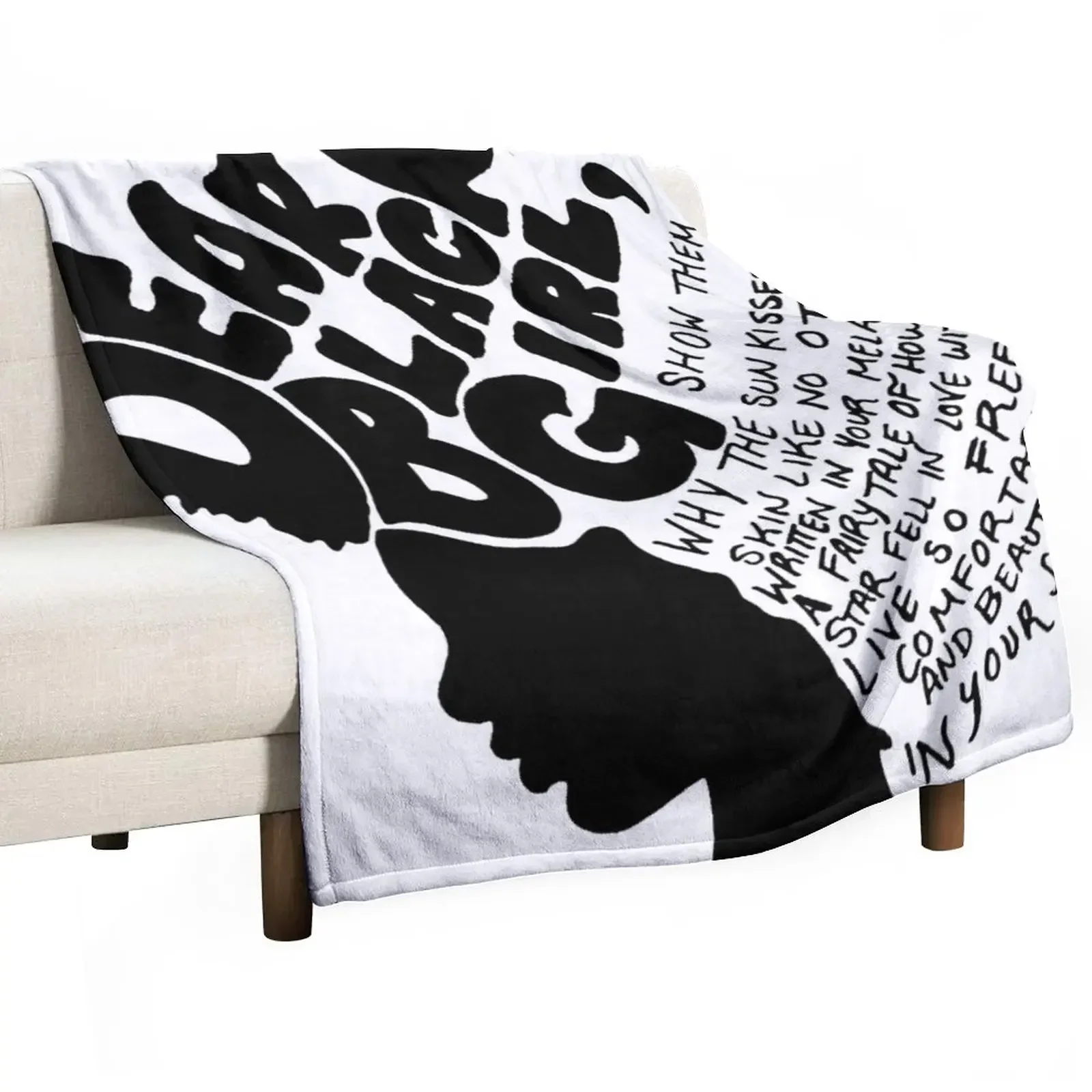 

Dear Black Girl Throw Blanket anime Moving Blankets