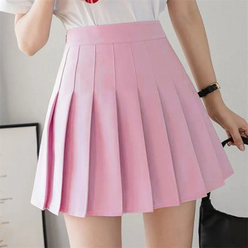 Korean Skirt Shorts Women High Waist Sexy Mini Skirts For Ladies Pleated Kawaii Skirt Female - Image 5