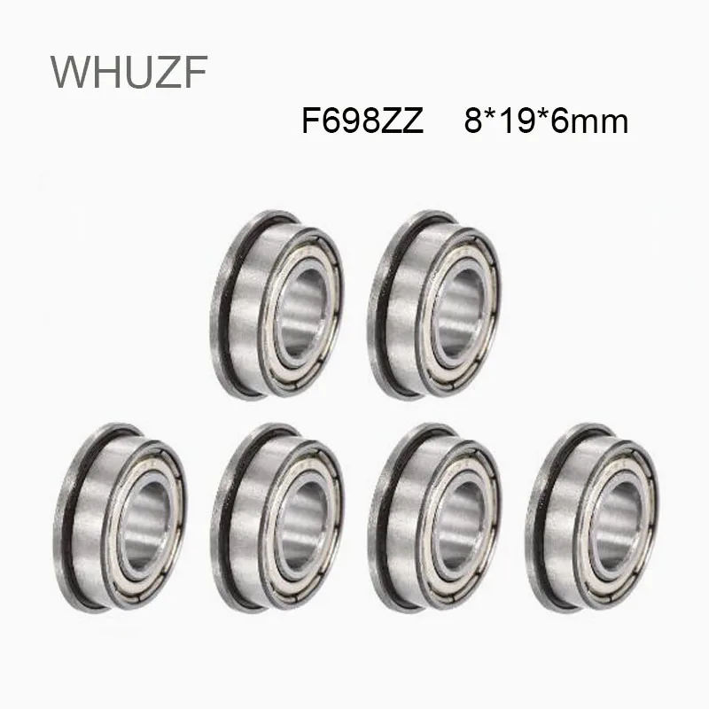 

WHUZF Бесплатная доставка 5/10/20 шт. F698ZZ подшипник фланцевый F698Z шарикоподшипник F698 ZZ F619/8ZZ