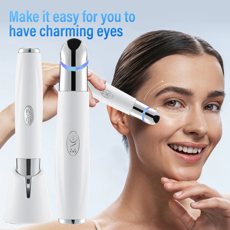 Colorful eye beauty equipment Eye massager Hot compress vibrating essence Importer red blue purple eye care Black circles re