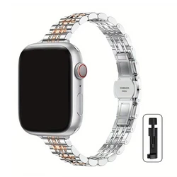 Elegant Stainless Steel Watch Band - Premium Metal Bracelet - Series 10 46mm (SRG)