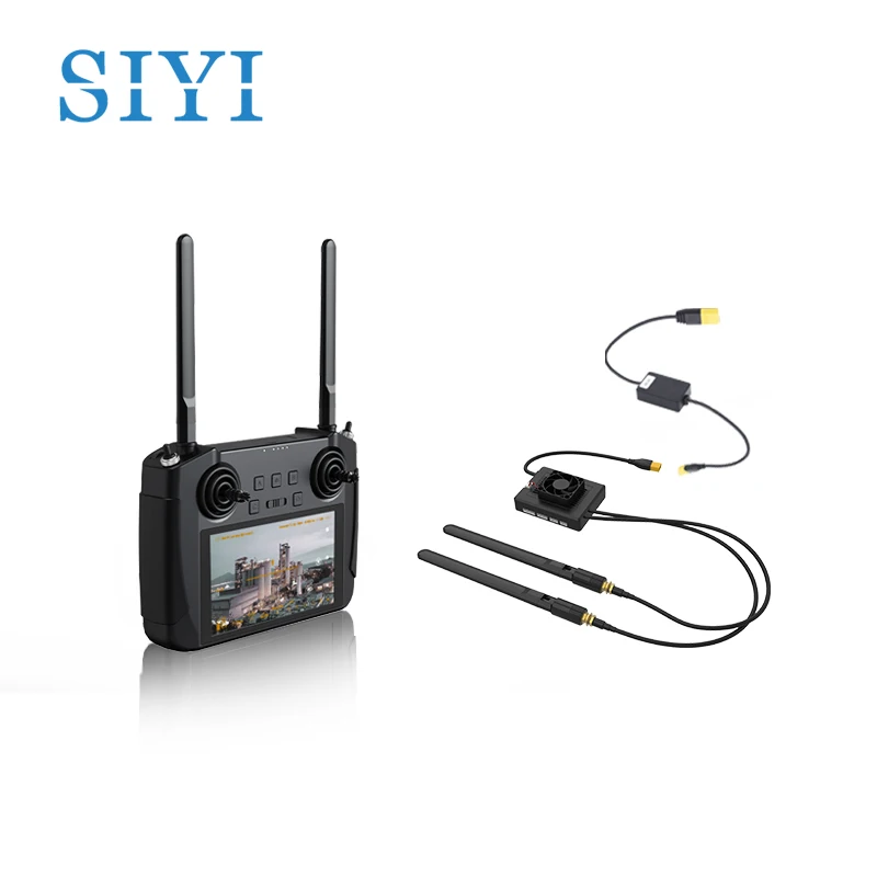 SIYI MK15 Mini Handheld Remote Controller Radio Transmitter 5.5-Inch HB Screen 1080p Video 15KM 5.8G Android 9.0 2G RAM 16G ROM 5