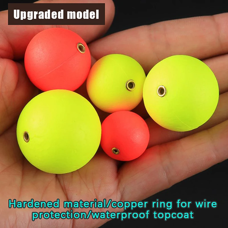 EPS Float Ball Foam Ball Eye-catching Beans Hard Fishing Float Buoyancy 10Pcs 15mm-36mm Outdoor Floating Fishing Tackle
