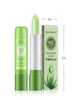 12PCS Moisturizing Aloe Color Changing Lipstick Long Term Moisturizing and Moisturizing Lipstick Lip Color Lip Care 6