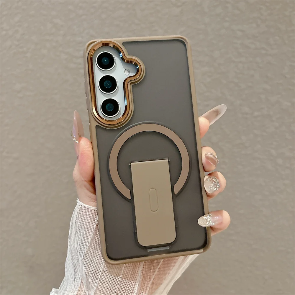 Armor Folding Magnetic Shockproof Matte Case - Durable Hard Cover