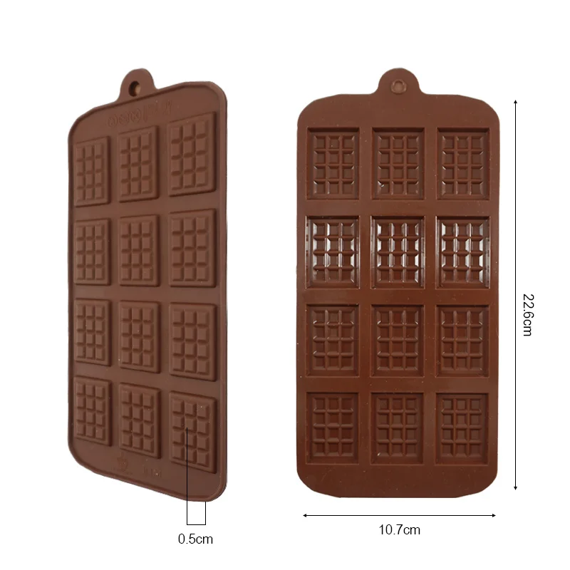  Chocolate Bar Molds Silicone Classic 4 Pack, Snap