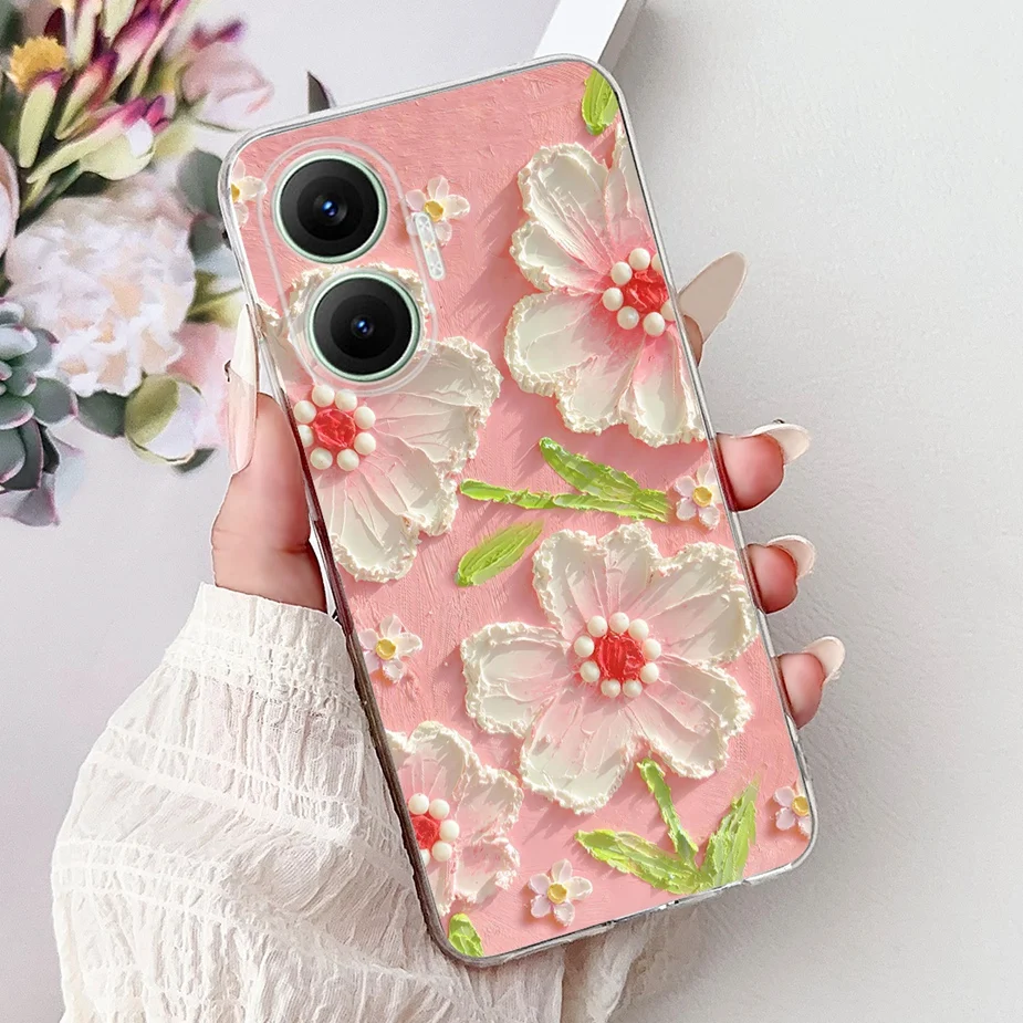 Cute Cat Butterfly Soft Silicone Phone Case - Embossed Design, Durable Protection, Lightweight