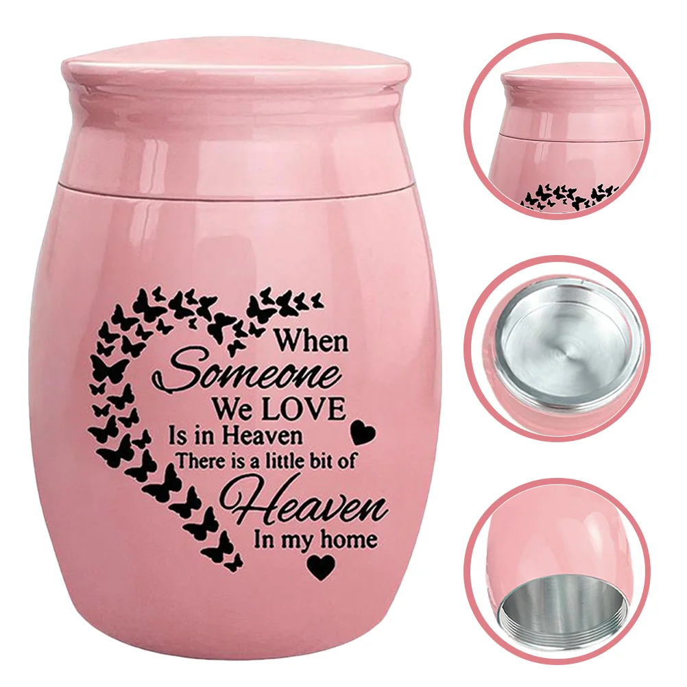 Stainless Steel Urn Sealed Ashes Storage Container Keepsake Urn for Ashes Pet Placement Comfort Box Funeral Life Box