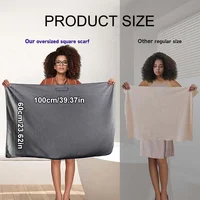 Microfiber Hair Towel Extra Large Wrap Quick Dry Hair Towel Wrap With Elastic Band , Ultra Absorbent Soft Hair Towel Wrap Turban 6