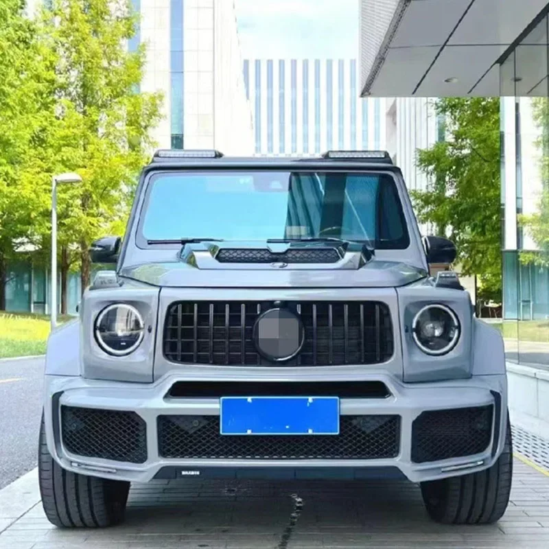 메르세데스-벤츠 G-클래스 G500, G63, G350, G400, G450, G550용, 소형 엔진 후드 개조용, 카본 파이버 엔진 커버