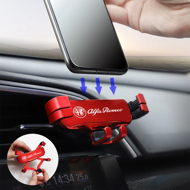1pc Metal Magnetic Car Phone Holder For Alfa Romeo Giulia