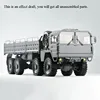 CROSS 1/12 RC MC8A 8*8 Off Road Car Military Truck KIT Motor Light Sound Vehicle Unassembled Toy Boys Gift Model TH11096 1
