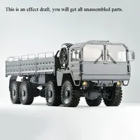 CROSS 1/12 RC MC8A 8*8 Off Road Car Military Truck KIT Motor Light Sound Vehicle Unassembled Toy Boys Gift Model TH11096 1