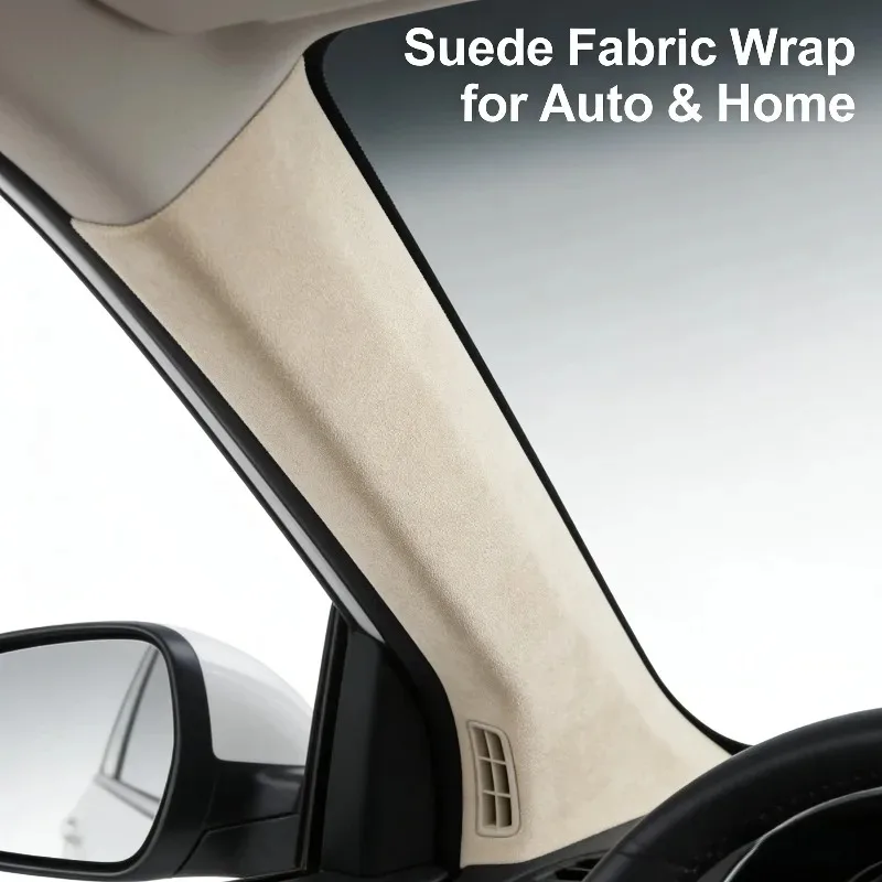 멀티 컬러 소프트 스웨이드 스티커 고품질 자가 접착 스웨이드 원단 소파 자동차 시트 계기판 AB 컬럼 리노베이션용