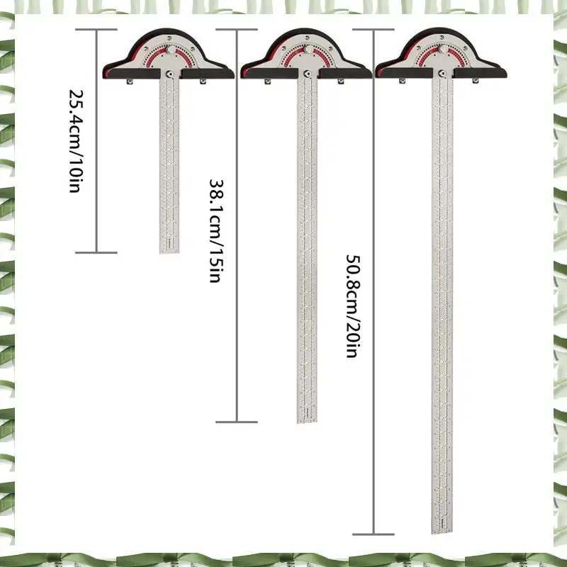 Professional Tool Woodworkers Edge Rule High Precision Protractors Angles Measure Tool Carpenter Tools