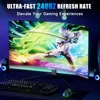 27-inch FHD VA Gaming Curved Monitor with Rainbow Lights, 240Hz Refresh Rate, Eye Care 1080P Display, FreeSync G-Sync 2