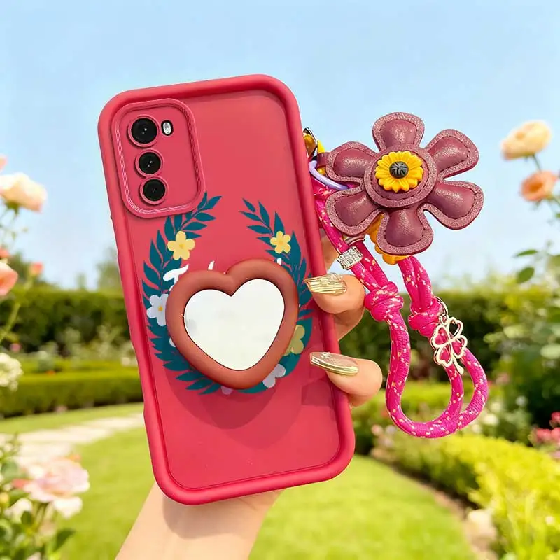 Colorful Garland Phone Case Set with Lanyard and Craft Embellishments