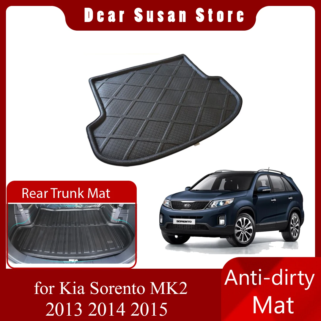 

Car Special Rear Trunk Mat for Kia Sorento MK2 XM KX3 2013 2014 2015 Luggage Waterproof Rug Pad Space Liner Cover Accessories
