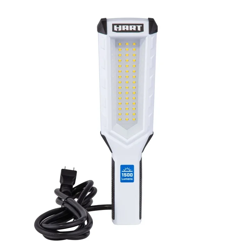 

HEART LED Plug-in Trouble Light, Magnetic, Swivel Hook, In Handle AC Outlet, 6 'Cord, 1500 LM