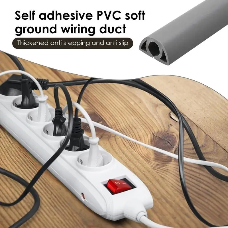 Extension Cord Cover Wiring Duct Protector Self-Adhesive Wire Hider  Supplies Wire Slot Cable Concealer Household Accessories - AliExpress