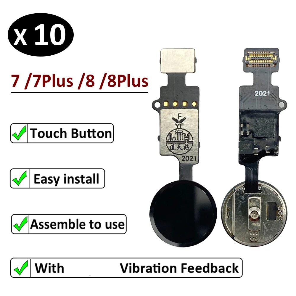 

10Pcs/Lot, Home Button Key Flex For IPhone 7 7G 8G 8 Plus 7Plus 8Plus Universal Back Return Function No Touch ID