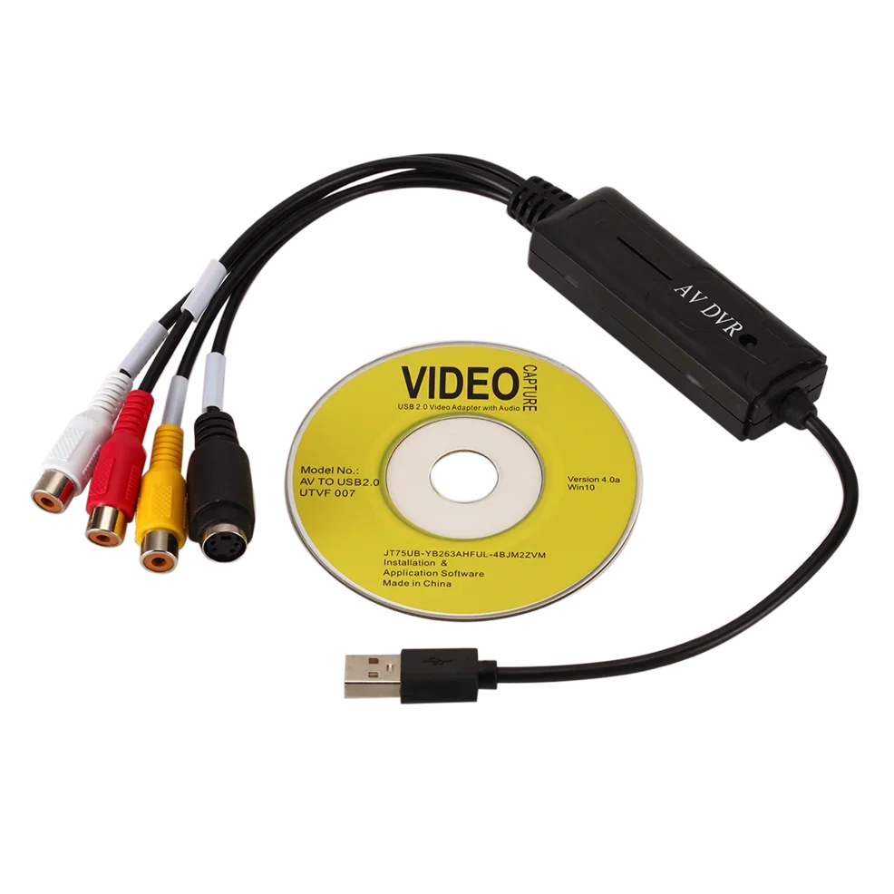 PORFOYO VHS naar digitale converter, video grabber USB 2.0, CVBS
