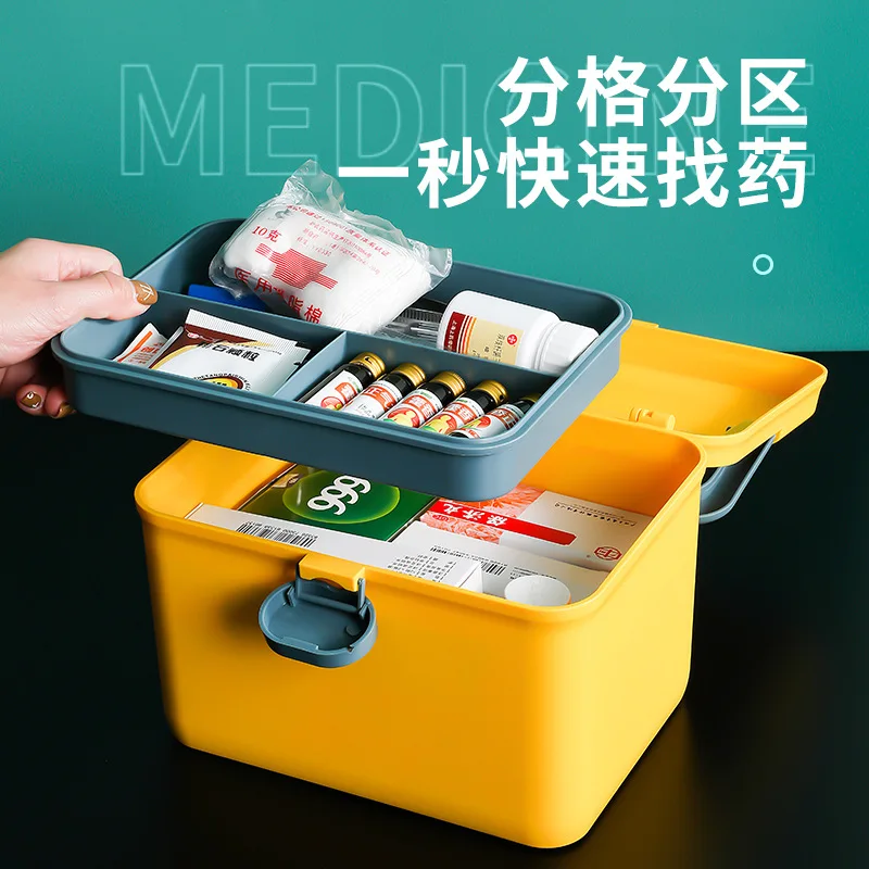 Medicine Storage Box ,Leakproof Multi-Functional medicine storage  box,Portable Medication Storage Multi-Layer and Temperature Resistant  medicine