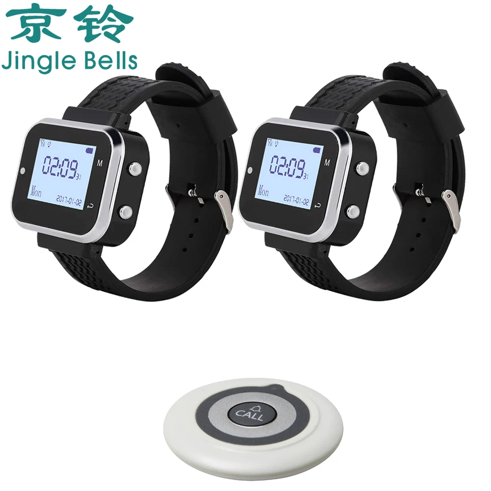 Table Call Button Watch Pager Receiver Service Buzzer Waiter Wireless Restaurant Calling System 1