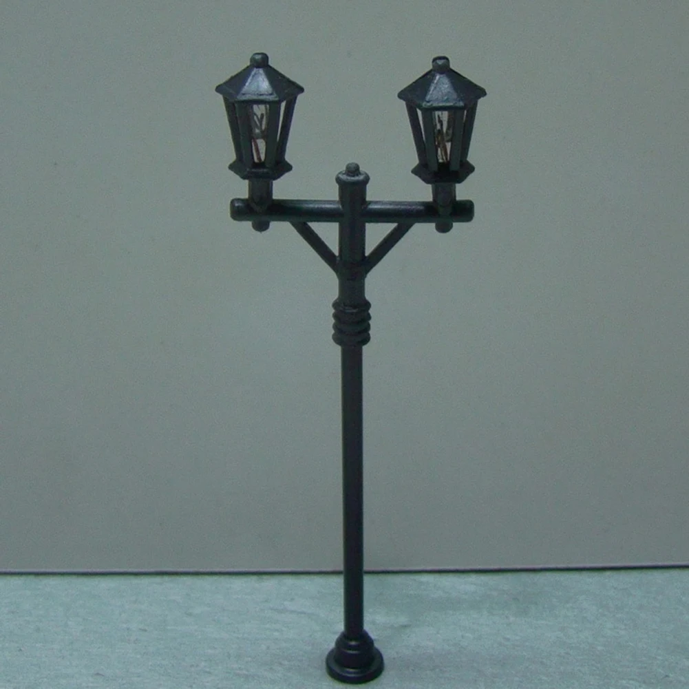 

10 шт. микро-модель ландшафта, уличные фонари, фонари для двора, 1:100, железнодорожные садовые фонари, модель уличных фонарей, новинка 2021