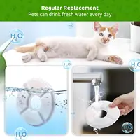 OYES Filters for Cat Water Fountain Filters 4/8 Pack Replacement Filter Multi-Filtration System Activated Carbon Filter 5