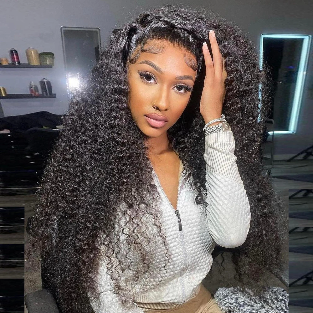 

Curly Human Hair Wigs Water Wave Lace Front Wig 13x4 Wet And Wavy Pre Plucked Deep Wave Hd Lace Frontal Wig For Women