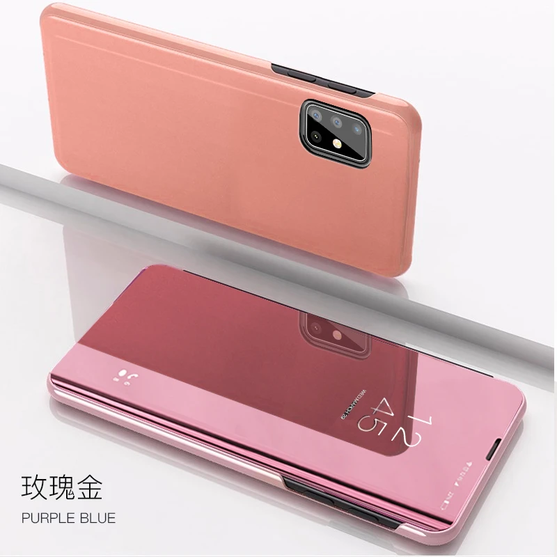 water pouch for phone Luxury Mirror Smart View Flip Stand Case For Xiaomi Mi 10T Lite Note10 Ultra 10 Pro Poco F2 Pro X3 NFC Protective Cover Fundas waterproof phone bag Cases & Covers