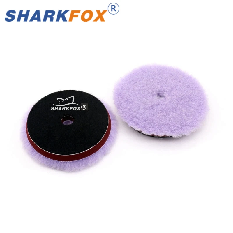 Sharkfox  5 Pieces/lot  5/6 Inch Wool Polishing Pad High Density Lambs Woollen Polish Buffing Pad Car Polisher Buffing Waxing 5