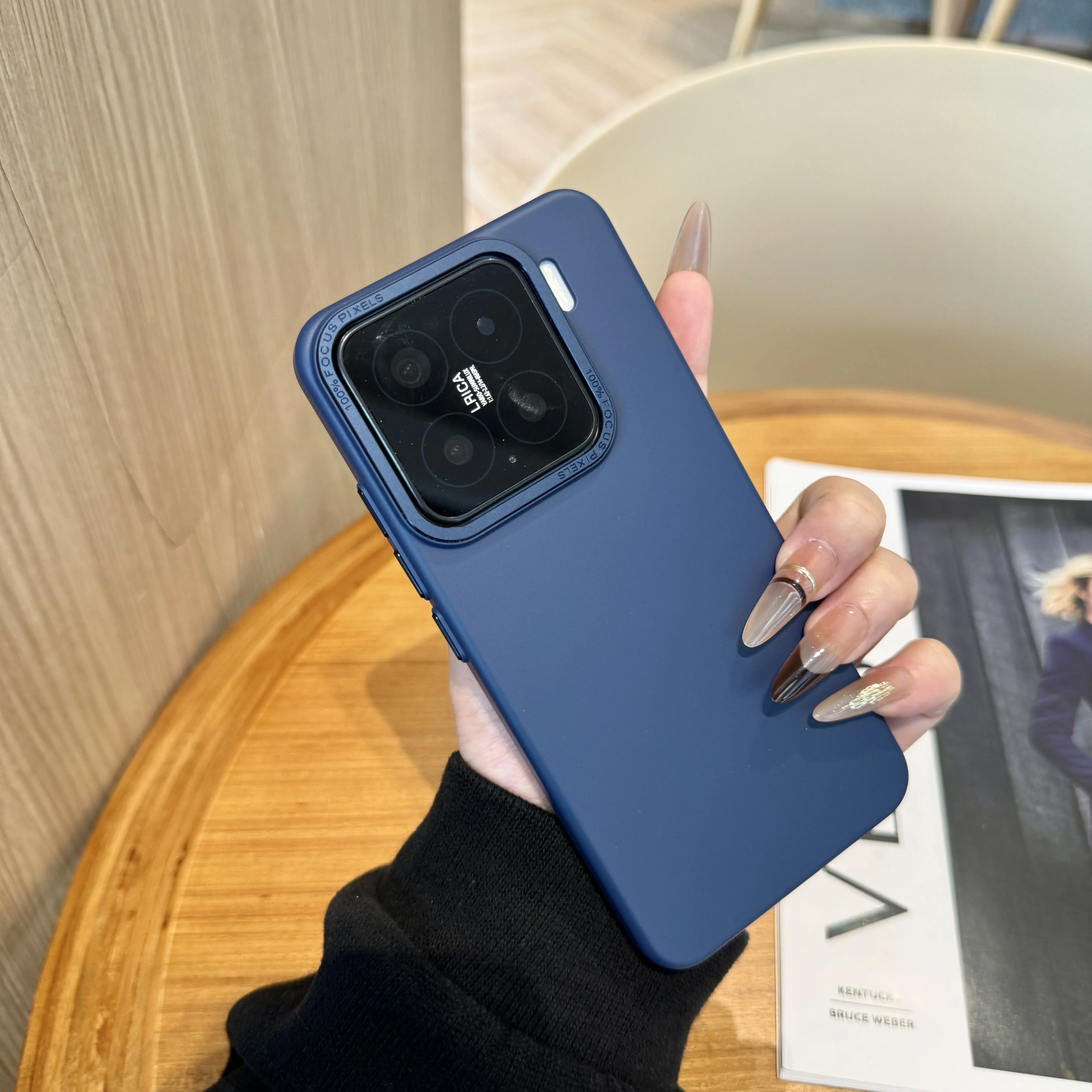 Solid Color Matte Shockproof Metal Phone Case with Camera Lens Protection