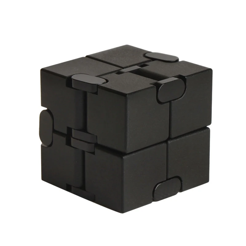 Infinity Cube Aluminum Alloy Sturdy Heavy Finger Flip Metal Fidget Toys Adults And Kids Anxiety Stress Relief ADHD ADD Gadgets