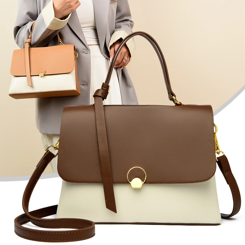 Brand Leather Crossbody Bag New Ladies Fashion Handbags Solid Color High Quality Shoulder Bags Designer Women's Tote_voghion.com