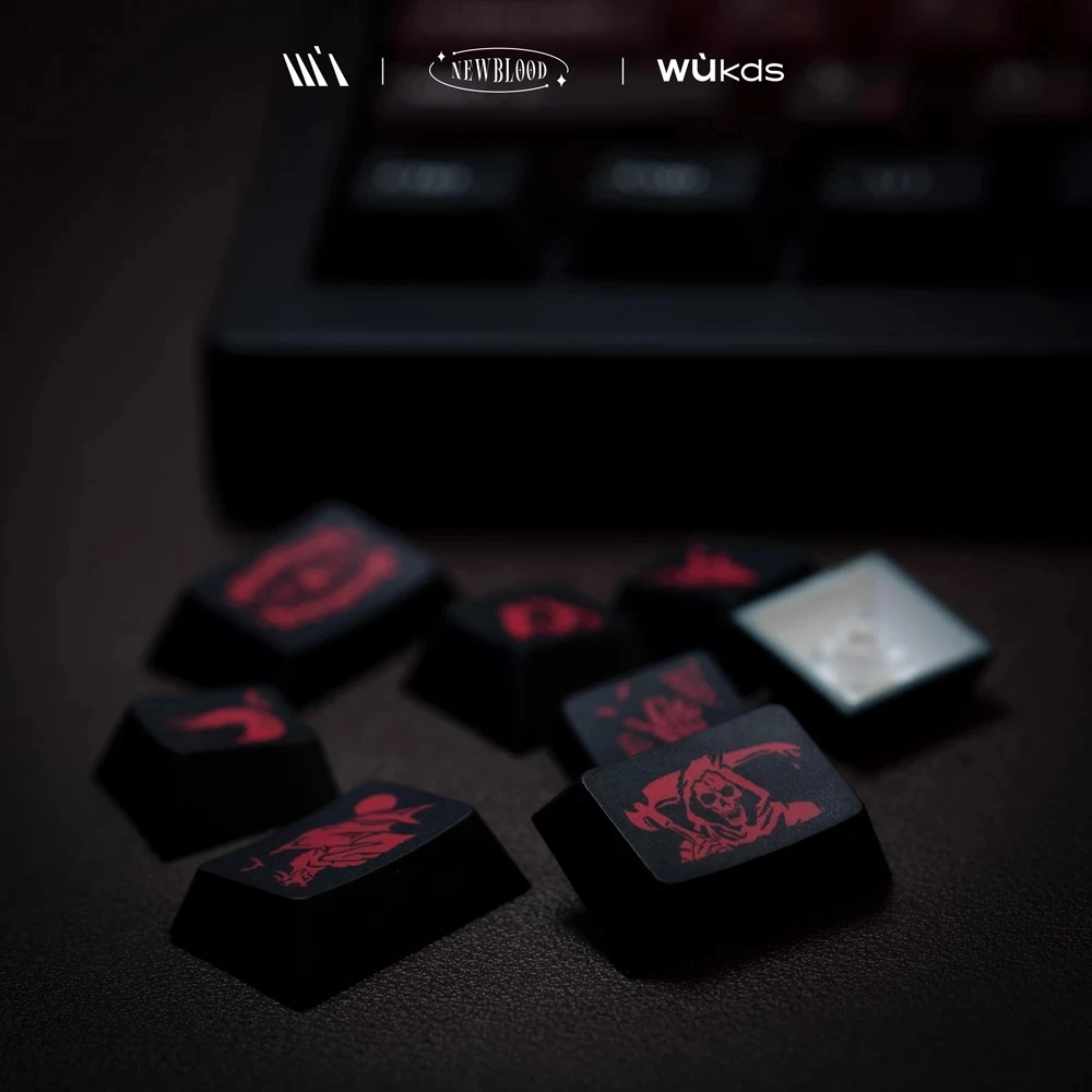 Gmk-bloed Keycaps Conjunto para Teclado Mecânico Dye Sublimação Pbt 152 Chaves Perfil Cereja Gateron Kailh Outemu - Imagem 4