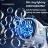 Fully Automatic Bubble Machine Children Toys Electric Soap Blower Electric Bubbles Maker with Lights Kids Gift Party Games 3