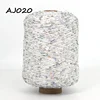 COOMAMUU Luxury Cotton Sequins Yarn пряжа 500G/Bobbin Hand Knitting Yarn 3MM+6MM Sequins accessories yarn 3