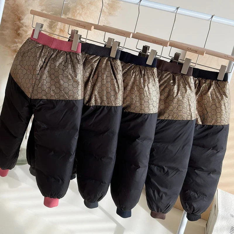 Waterproof Down Pants for Kids Winter Outdoor