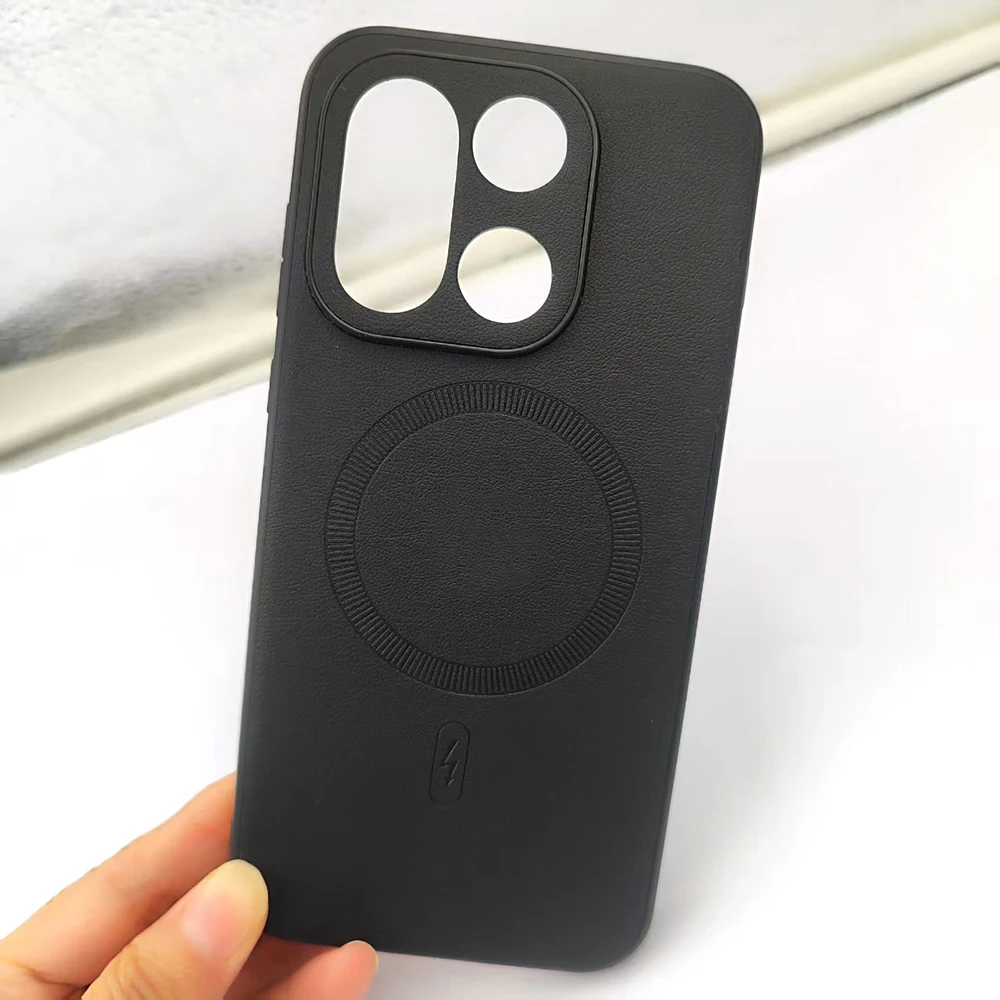 Luxury Magnetic Shockproof Wireless Charging TPU Bumper Case